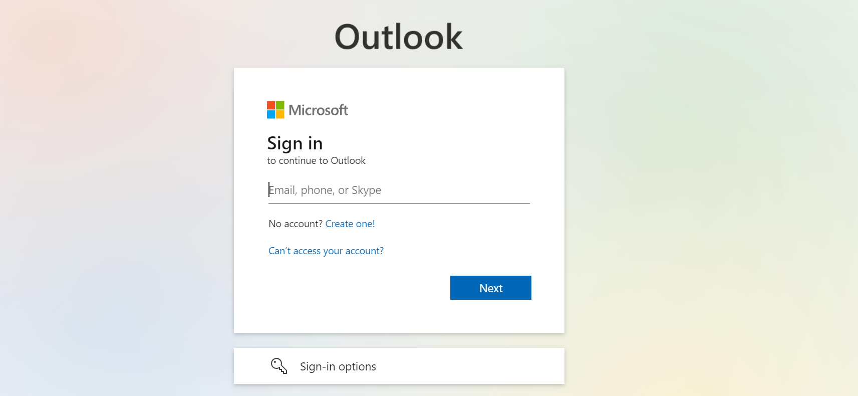 Create a New Outlook email