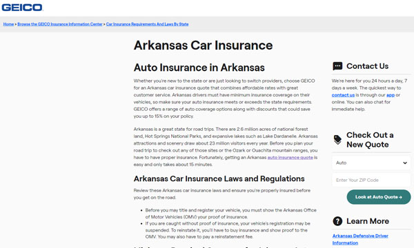 Car Insurance Arkansas