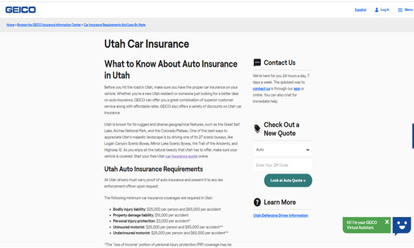 Car Insurance Utah