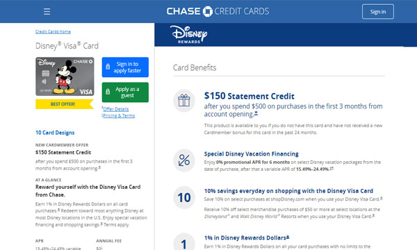 Disney Chase Credit Card Login