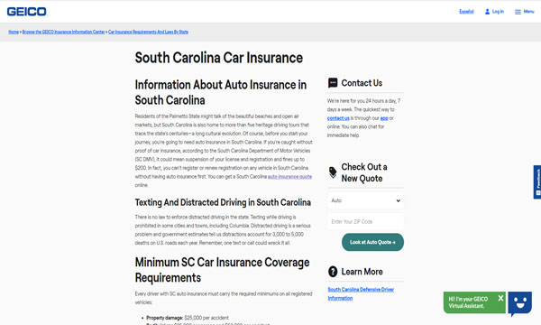 Car Insurance SC