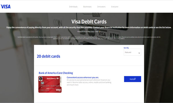 Free Debit Card Visa